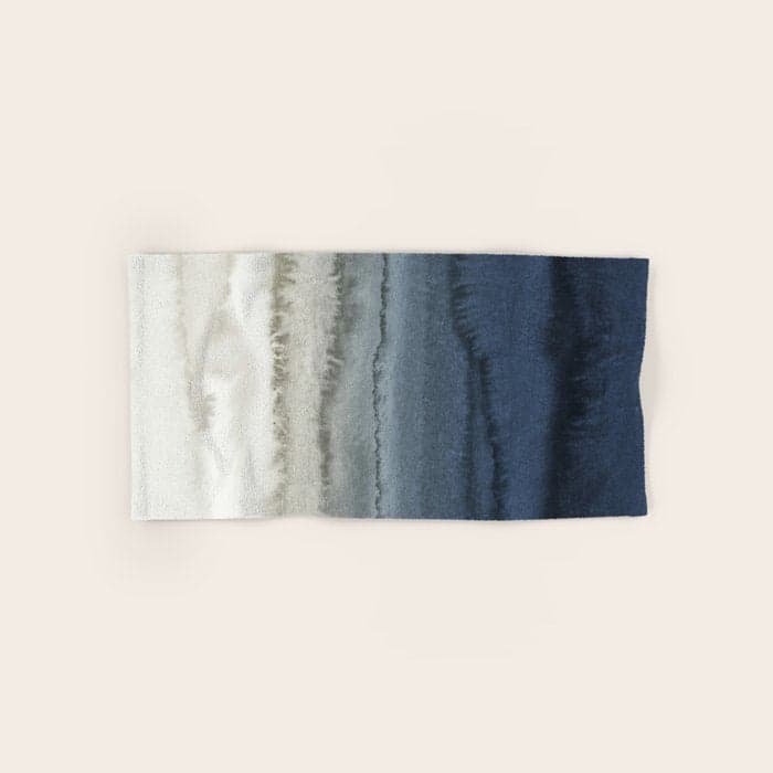 WITHIN THE TIDES - CRUSHING WAVES BLUE Bath Towel