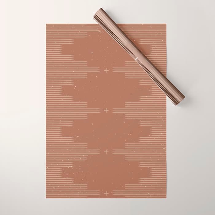 Southwestern Minimalist - Camel Brown Wrapping Paper
