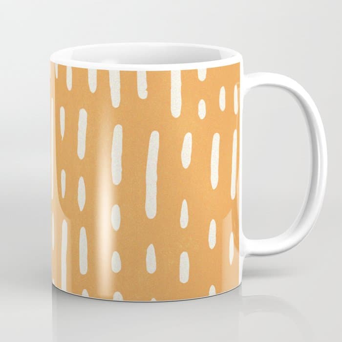 minimalist series: scandi lines, orange Coffee Mug