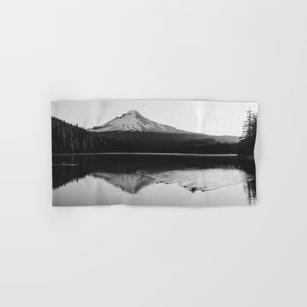 Wild Mountain Sunrise - Black And White Nature Photography Bath Towel