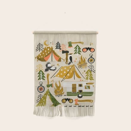 Camping Kit - Olive Palette Wall Hanging