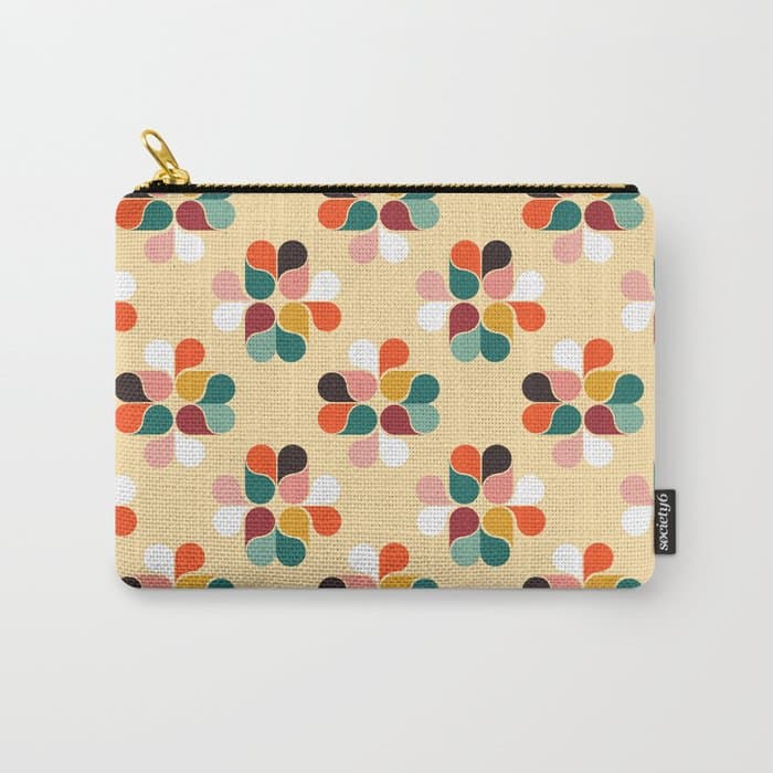 Retro geometry pattern no2 Carry All Pouch