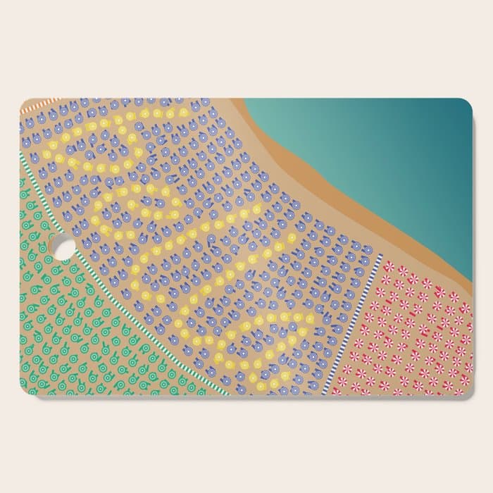 Bella / Beautiful Italy Beach Umbrellas - Aerial Italian Cutting Board