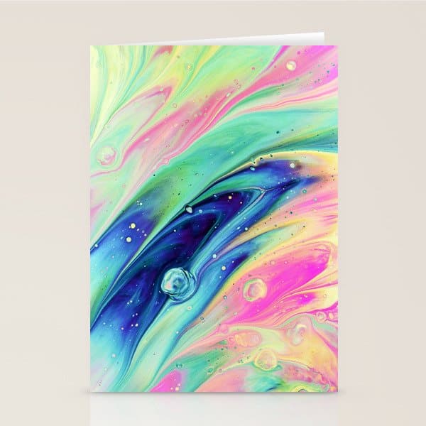 Space #abstract #digitalart Stationery Card