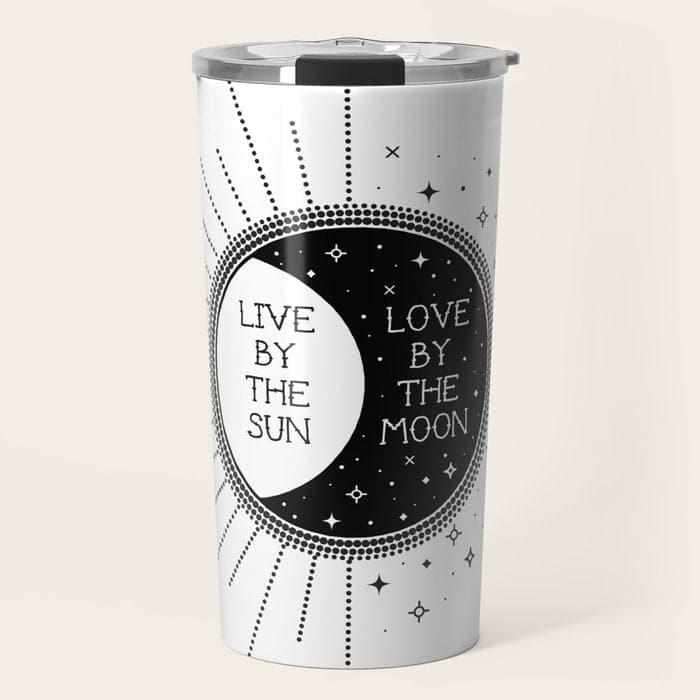 Live by the Sun Love by the Moon Travel Mug