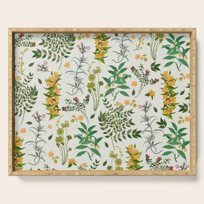 Vintage Wildflowers / Cozy Botanicals Serving Tray