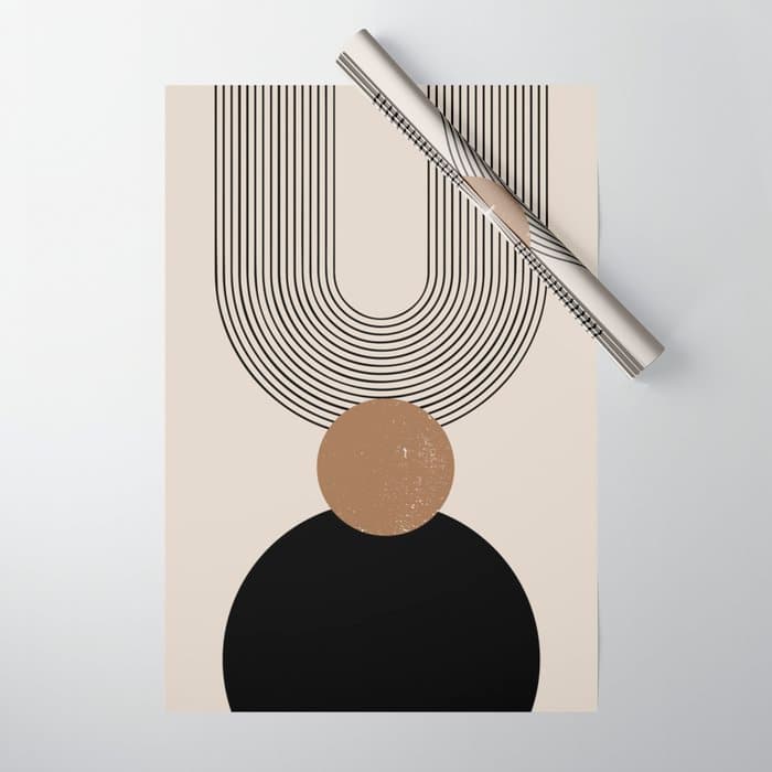 Mid Century Modern Abstract Art 10 Wrapping Paper