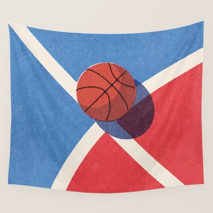 Balls / Basketball - Outdoor Ii Wall Tapestry