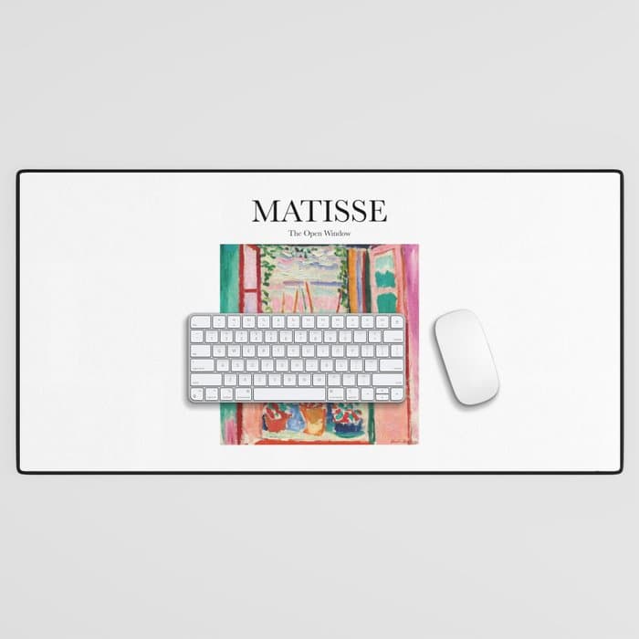 The Open Window by Henri Matisse - Artwork Design Desk Mat