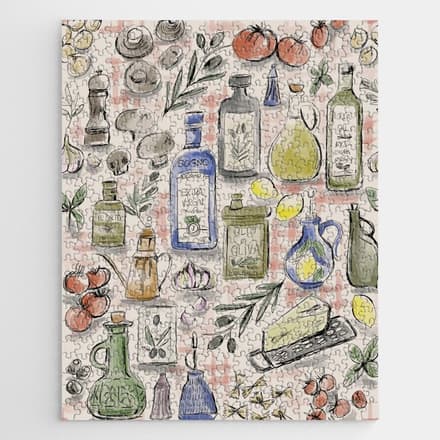 Cucina Italiana Food Recipe Jigsaw Puzzle