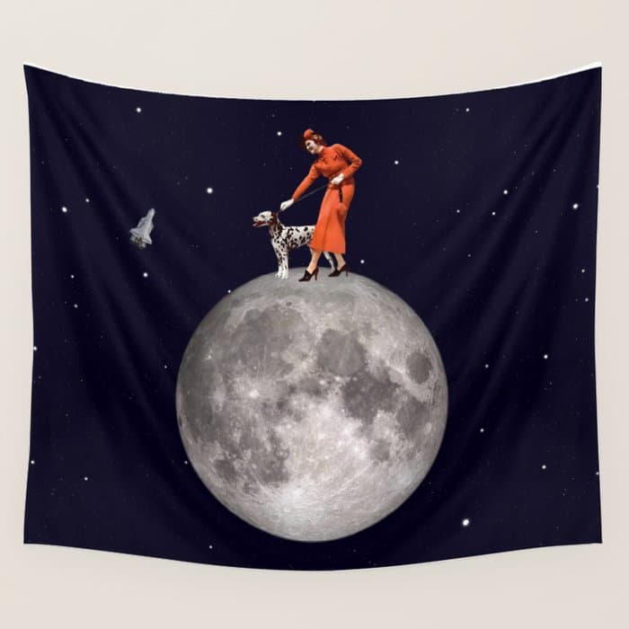 Walking the Dog // The Rocket Wall Tapestry