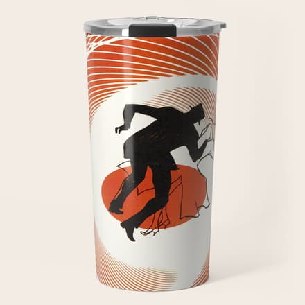 Alfred Hitchcock Vintage Movie Poster, Vertigo Travel Mug