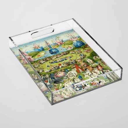 The Garden Of Earthly Delights By Hieronymus Bosch Acrylic Tray