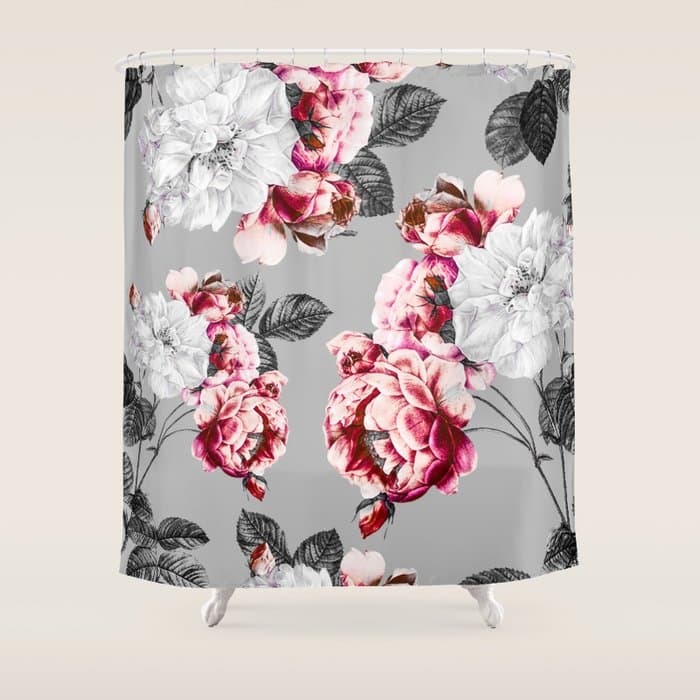 Flora temptation - twilight Shower Curtain
