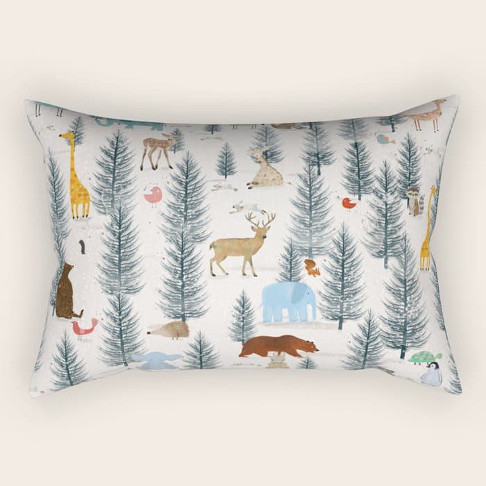 little nature woodland Rectangular Pillow
