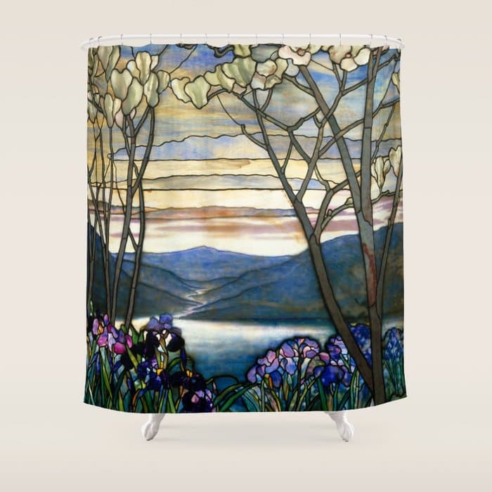 Louis Comfort Tiffany - Decorative stained glass 5. Shower Curtain