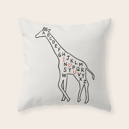 I Love You As High As I Can Reach Throw Pillow