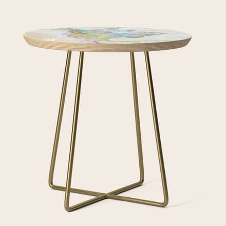 Usgs Geological Map Of North America Side Table