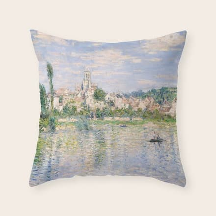 Vetheuil In Summer 1880 By Claude Monet Throw Pillow