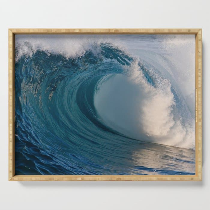 Wedge Morning Barrel ~ Newport Beach CA Serving Tray