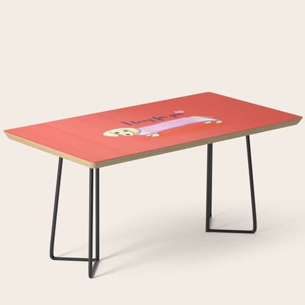 Valentine'S Day Dachshund Dog Coffee Table