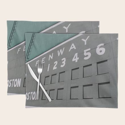 Fenwall -- Boston Fenway Park Wall, Green Monster, Red Sox Placemat