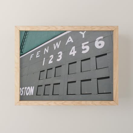 Fenwall -- Boston Fenway Park Wall, Green Monster, Red Sox Mini Art Print