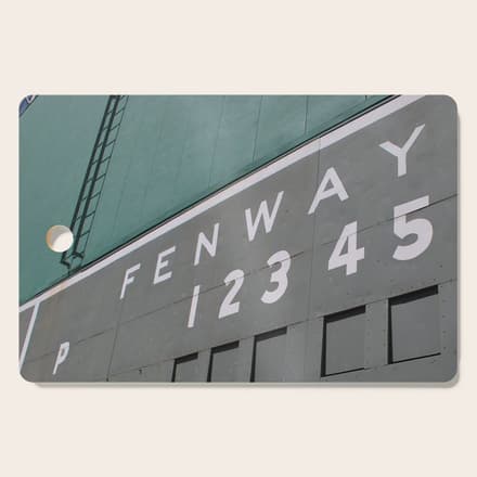 Fenwall -- Boston Fenway Park Wall, Green Monster, Red Sox Cutting Board