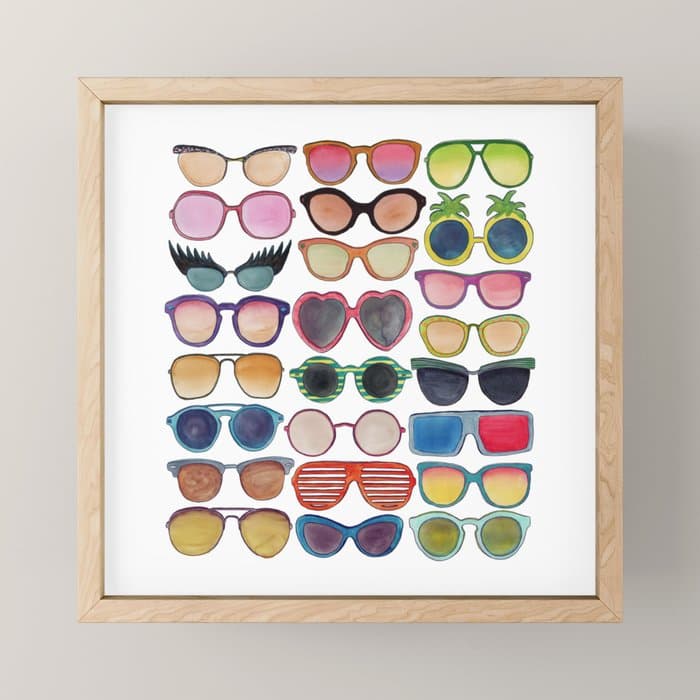 Sunglasses by Veronique de Jong Mini Art Print