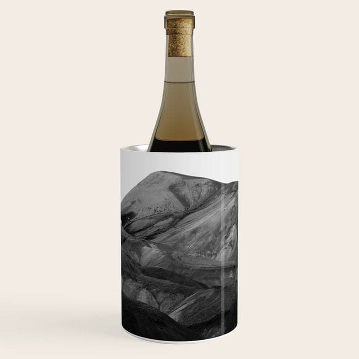 Mountain Range, Minimalist Art, Mountain Wine Chiller