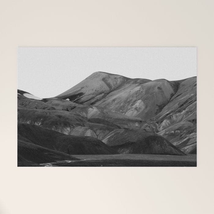 Mountain Range, Minimalist Art, Mountain Welcome Mat