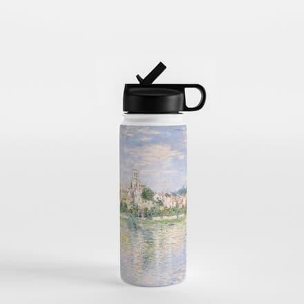 Vetheuil In Summer 1880 By Claude Monet Water Bottle