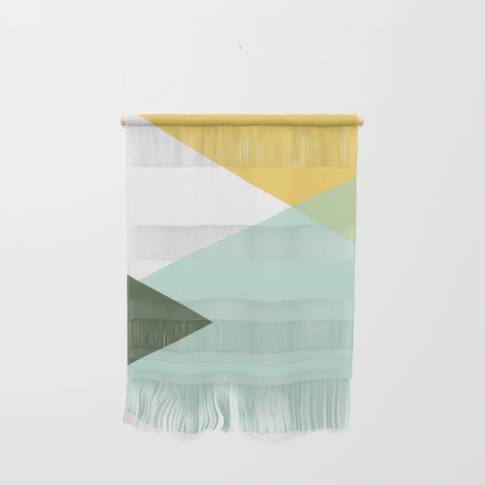 Geometrics - citrus & concrete Wall Hanging
