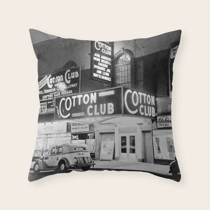 African American Harlem Renaissance Cotton Club Jazz Age Photograph Throw Pillow