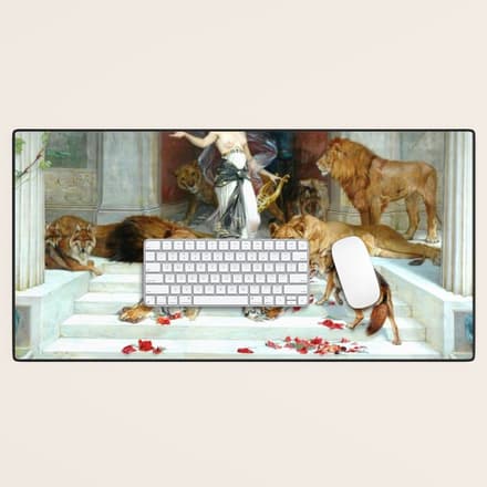 Wright Barker Circe Nyph Goddess Of Magic Witch Enchantress Turn Men Into Animals Desk Mat