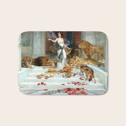 Wright Barker Circe Nyph Goddess Of Magic Witch Enchantress Turn Men Into Animals Bath Mat