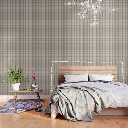 Checkered, Plaid Prints, Warm Brown Wallpaper