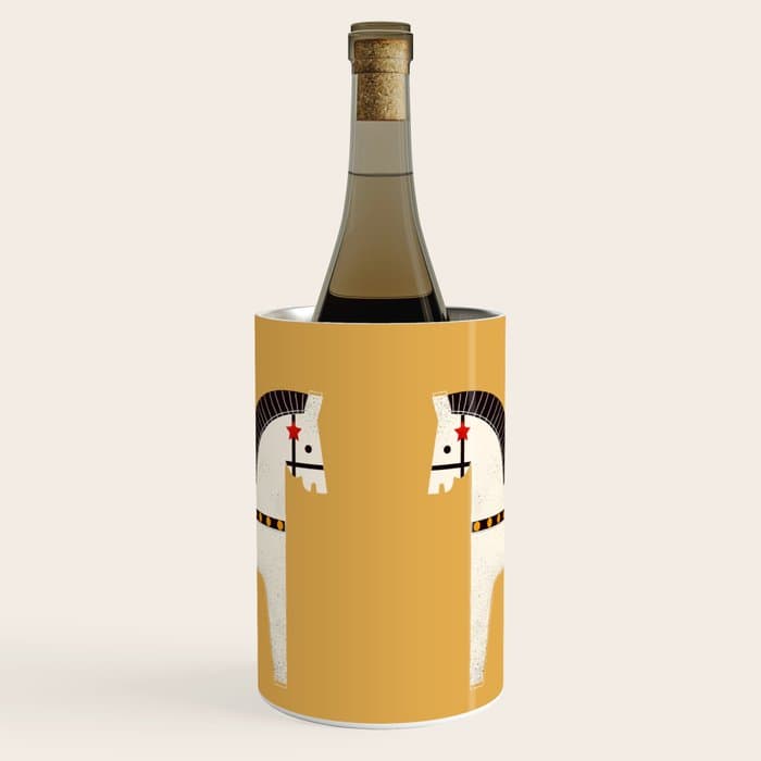 Festive Pony - illustration Wine Chiller