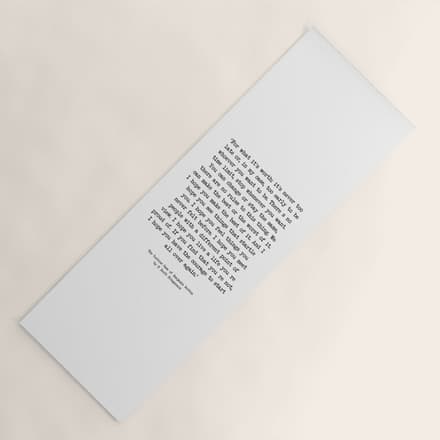 It'S Never Too Late Benjamin Button Yoga Mat