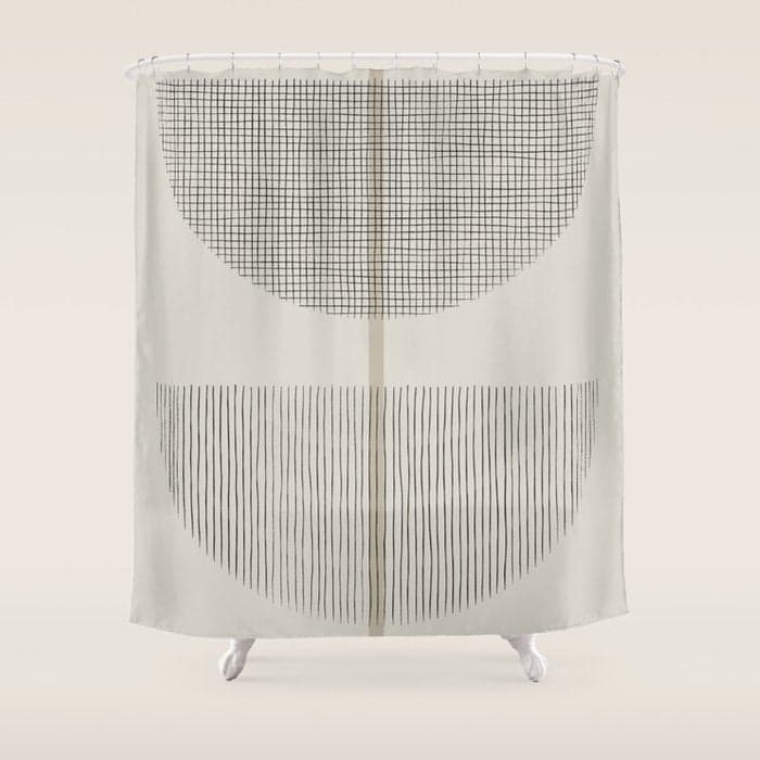 Geometric Composition III Shower Curtain