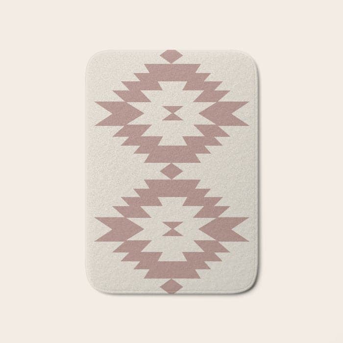 Southwestern Minimalism - Neutral Rose Beige Bath Mat