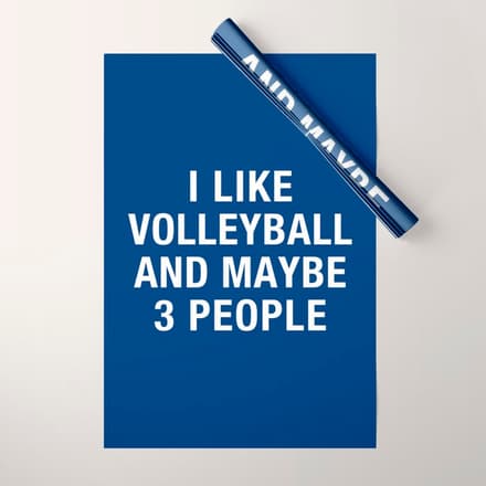 I Like Volleyball And Maybe 3 People Wrapping Paper