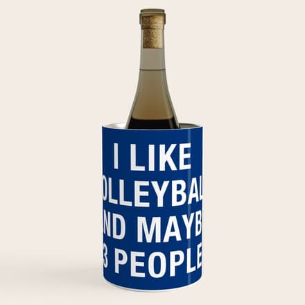 I Like Volleyball And Maybe 3 People Wine Chiller