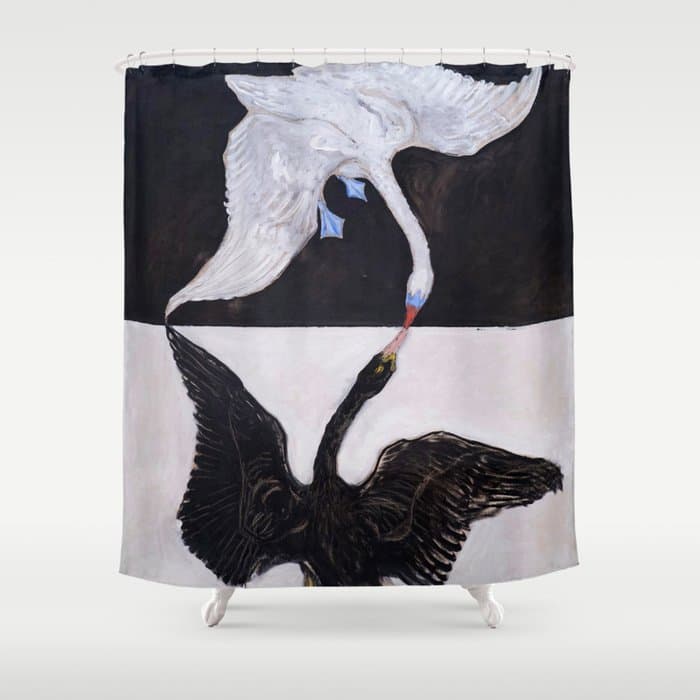 Hilma af Klint "The Swan, No. 01, Group IX-SUW" Shower Curtain