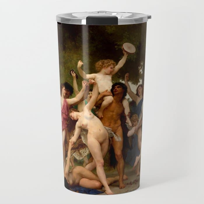 William-Adolphe Bouguereau "The Youth of Bacchus" Travel Mug