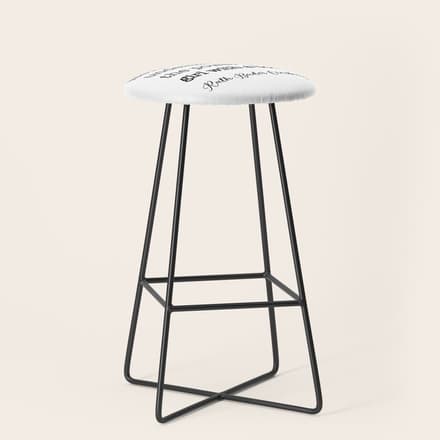 Never Underestimate The Power Of A Girl With A Book. Stool