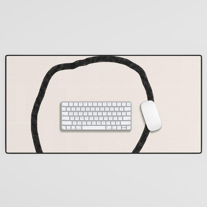 Abstract Stones, Minimalist Art Desk Mat