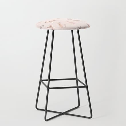 Sphynx Cats - No Furr Don'T Care - Cat Pink Stool