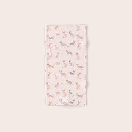 Sphynx Cats - No Furr Don'T Care - Cat Pink Bath Towel