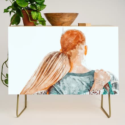 You Are My Sun, My Moon & All My Stars #Painting #Illustration Credenza